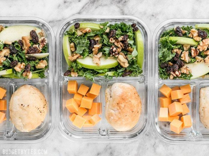 Create a table that helps me plan lunches for a week