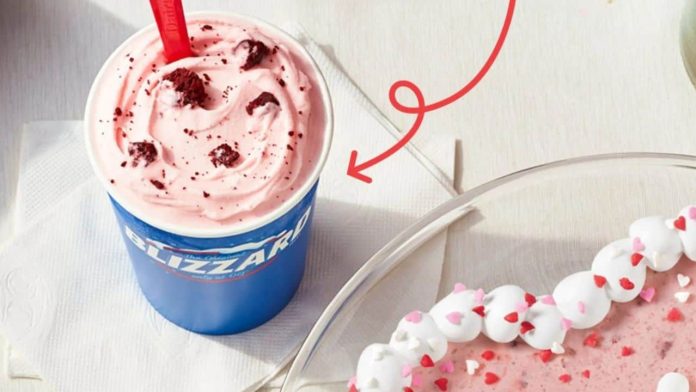 Dairy Queen's bringing back the Red Velvet Cake Blizzard and Cupid Cake this February